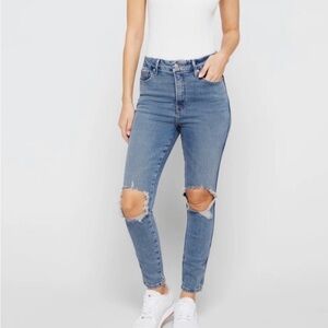 Good AmericanClassic Blue Distressed Women's Jeans